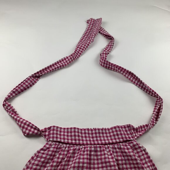 Zara Pink Gingham Checkered A-Line Skirt M - Picture 3 of 7